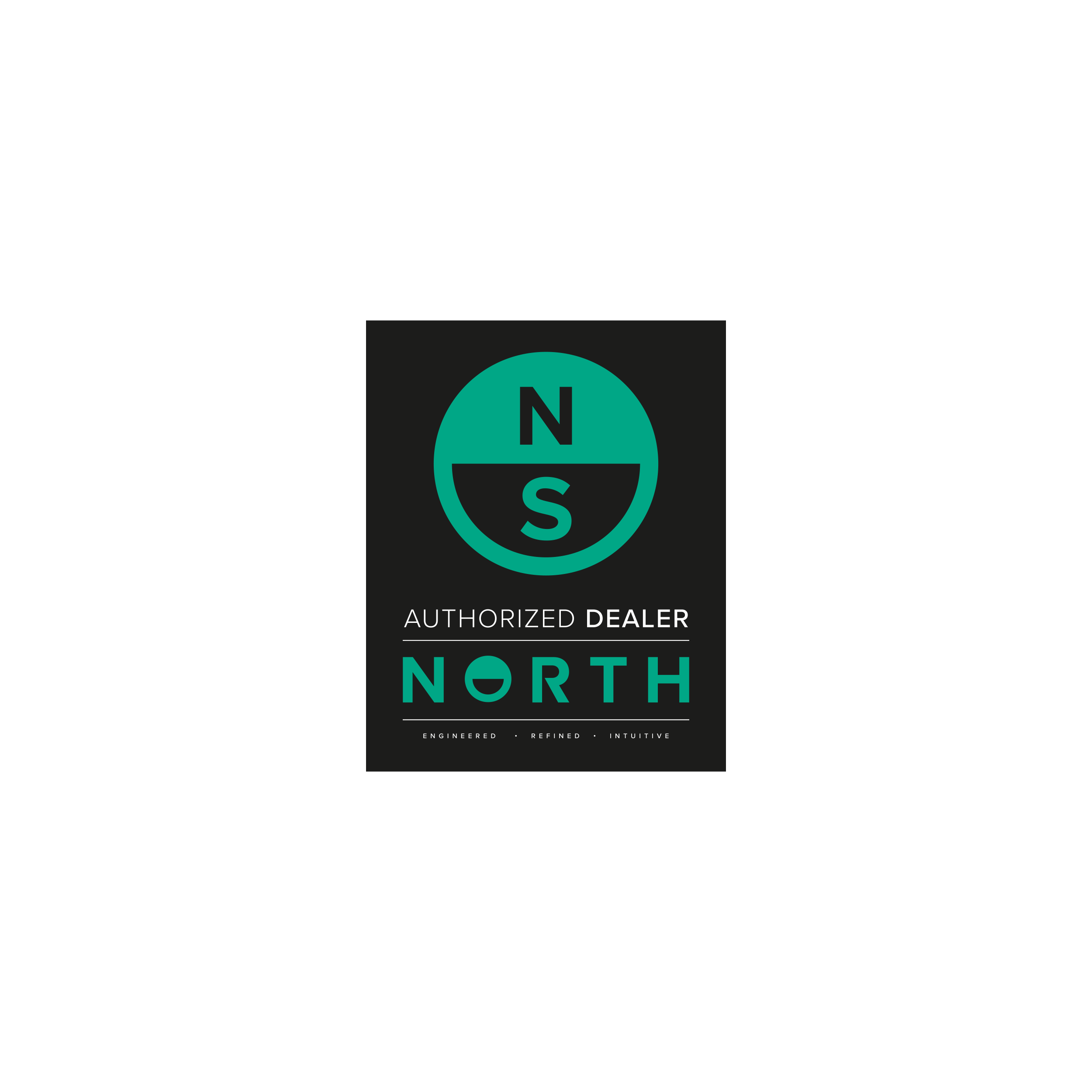 North Dealer Sticker set of 2