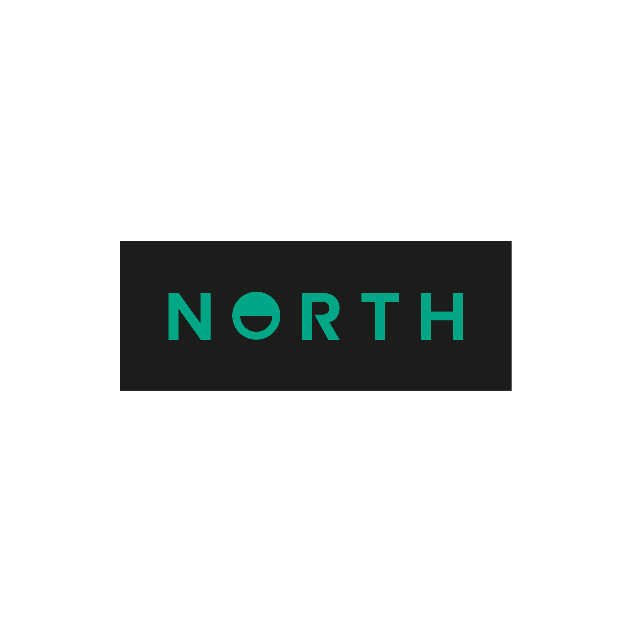 North Wordmark Floorsticker set of 2