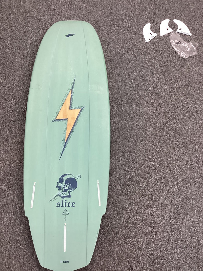 5'5" F-One Slice Bamboo, 2020 B- Condition