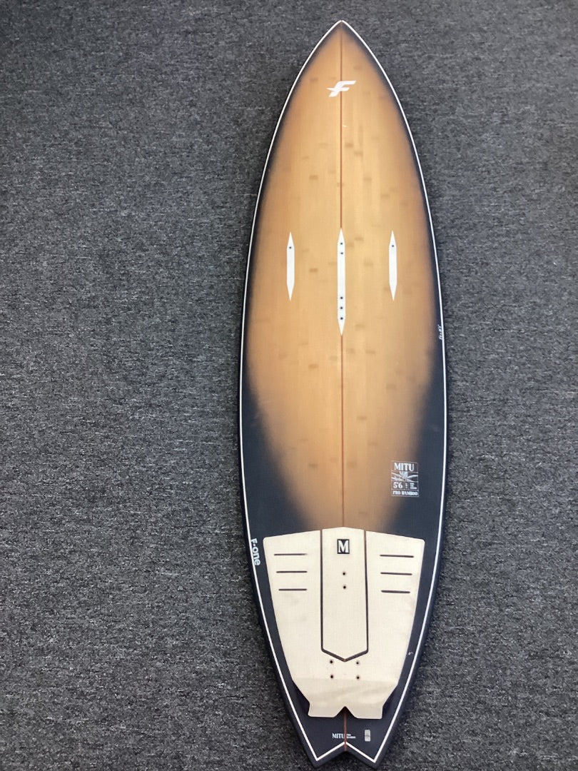 5'6" F-One Mitu Pro Bamboo, 2024 B+ Condition