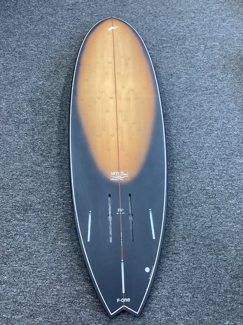 5'6" F-One Mitu Pro Bamboo, 2024 B+ Condition