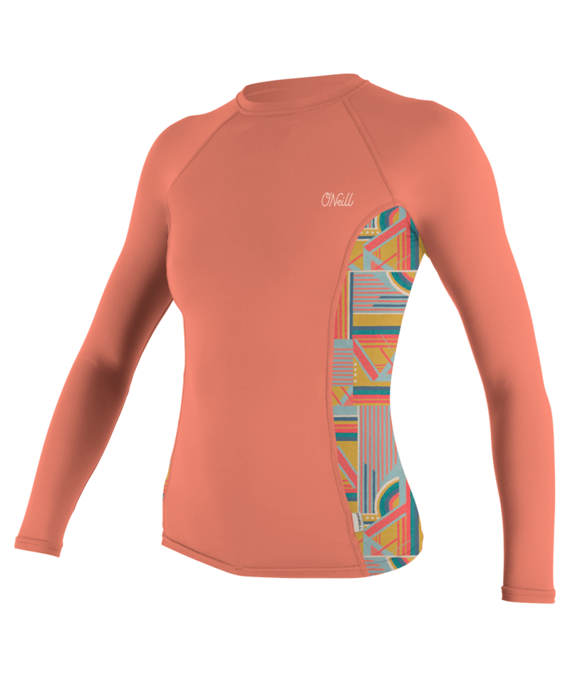 O'Neill WOMEN'S SIDE PRINT L/S RASHGUARD