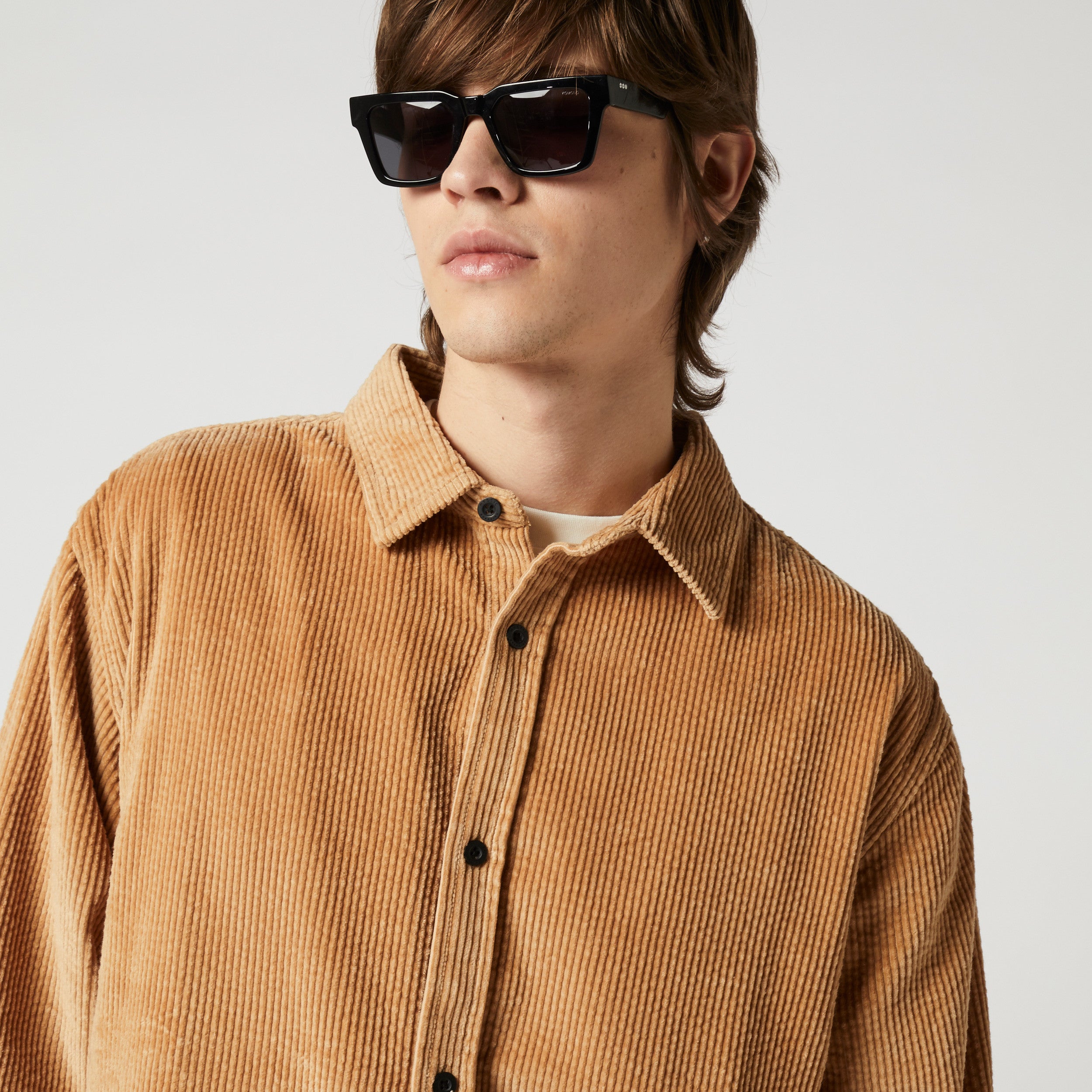 Mystic Corduroy Shirt Slate Brown