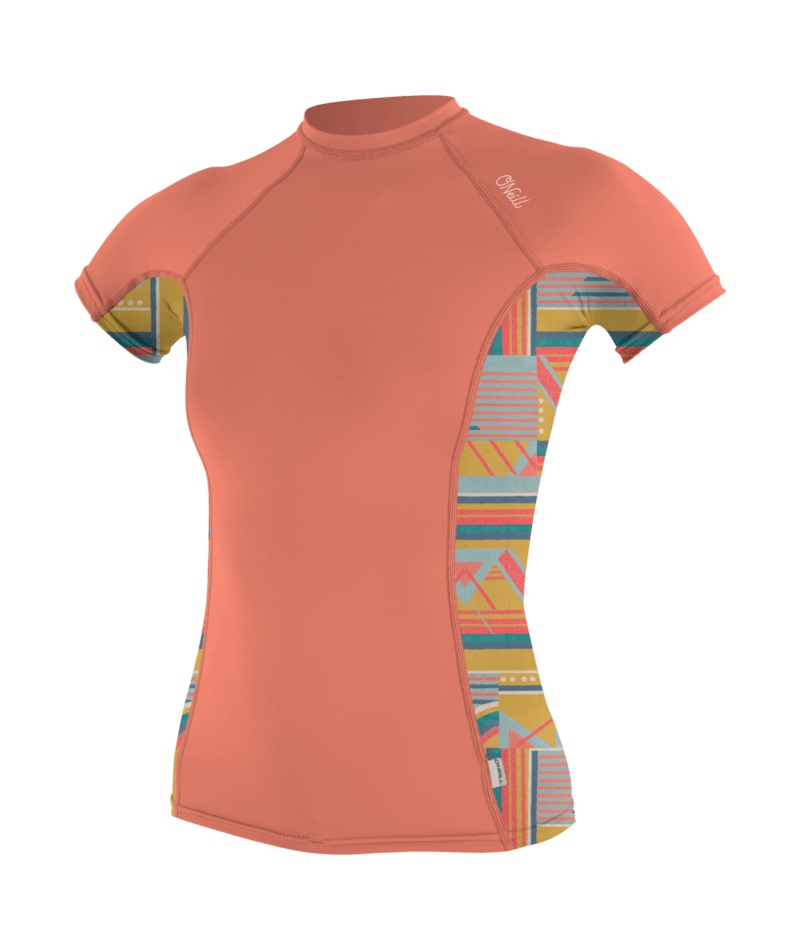 O'Neill WOMEN'S SIDE PRINT S/S RASHGUARD