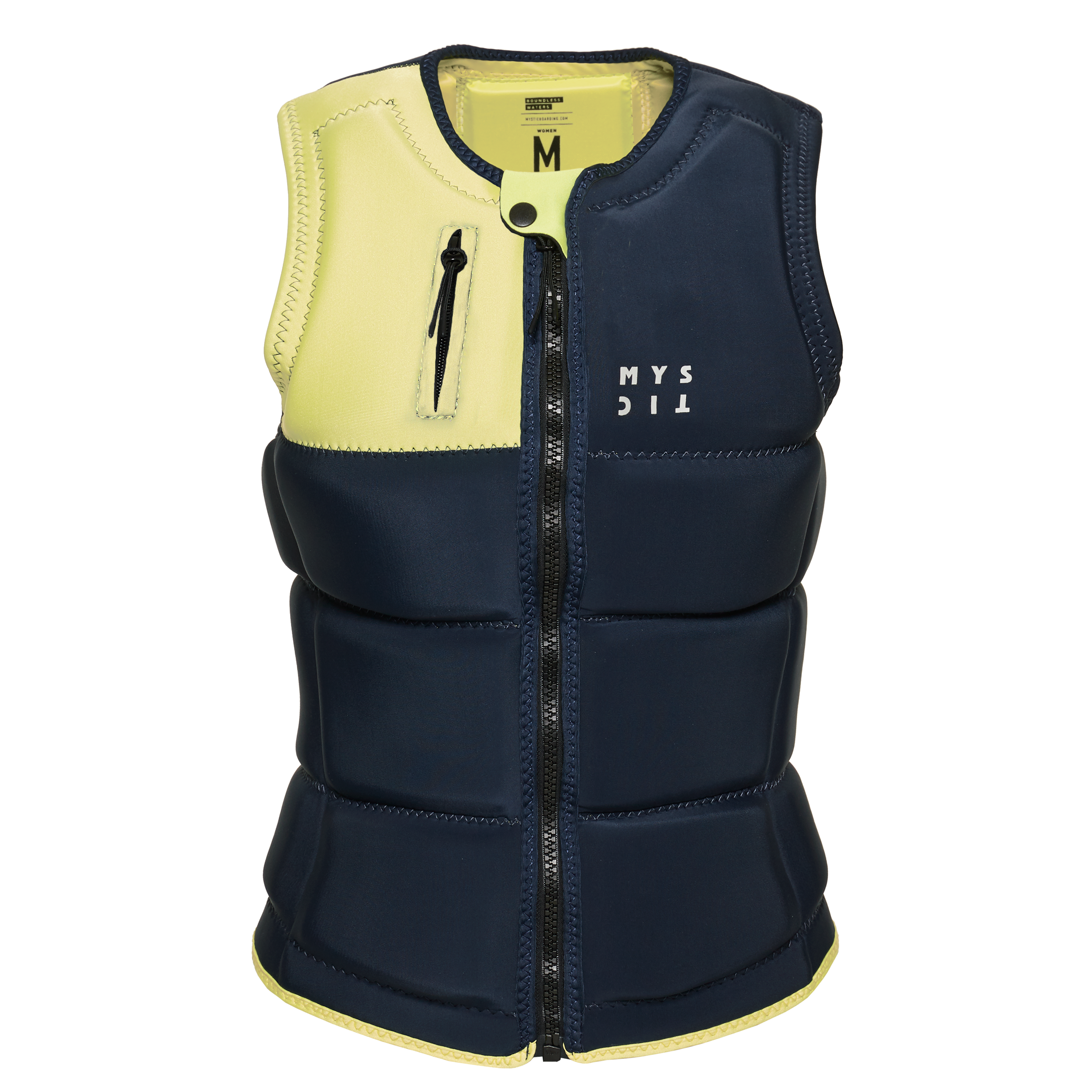 Mystic Dazzled Impact Vest Front Zip Wake Women